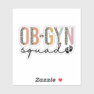 Pegatina Ginecólogo ginecólogo obstetra de la Brigada Ob-Gy