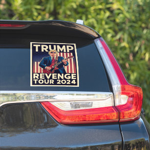 Pegatina Gira de Venganza de Trump 2024 Elección Política 2