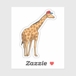 Pegatina Giraffe Cap