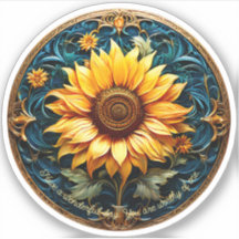 Girasol Inspirador Personalizado Cortado a Medida
