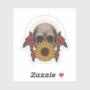 Pegatina Girasol Roses Roses Rojos