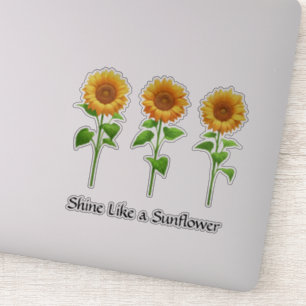 Pegatina Girasoles (brillantes) - Brilla como un girasol