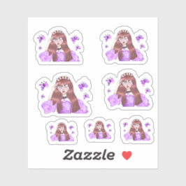 Pegatina Girl Drawing