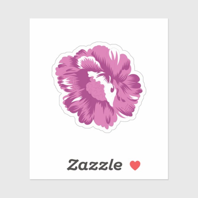 Pegatina Girly, Pale Megenta, Salud Real (Hoja)