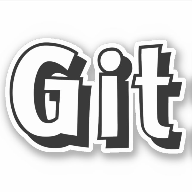 Pegatina Git (Anverso)