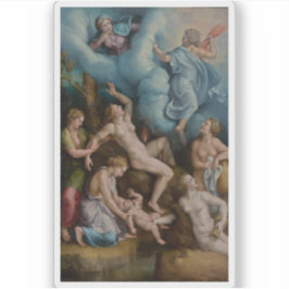 Pegatina Giulio Romano (Giulio Pippi): El nacimiento de Bac