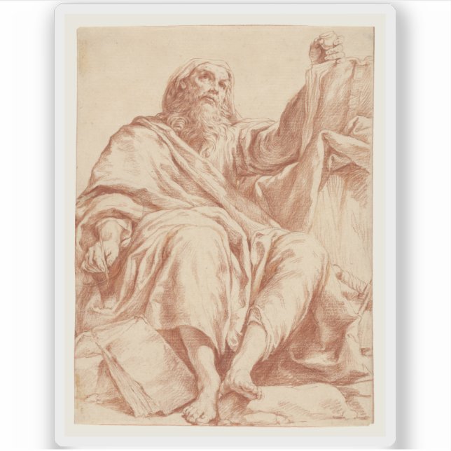 Pegatina Giuseppe Maria Crespi - Saint Paul (Anverso)