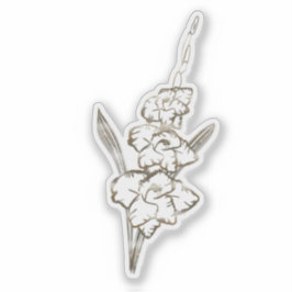 Pegatina Gladiolus Gladiolus Gold Flower