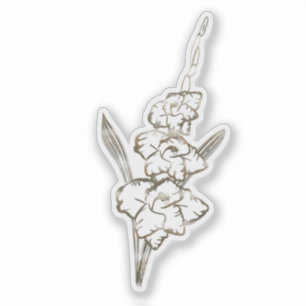 Pegatina Gladiolus Gladiolus Gold Flower