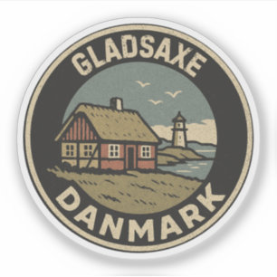 Pegatina Gladsaxe, Dinamarca Danmark
