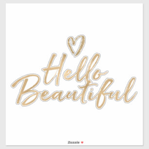 Pegatina Glam Hello Purpurina Glitzy Gold