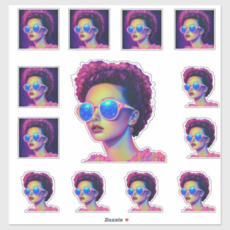 Pegatina Glamour Neon Galaxy