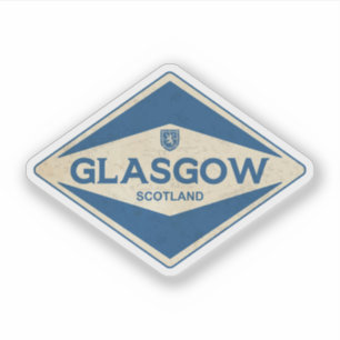 Pegatina Glasgow Scotland Vintage
