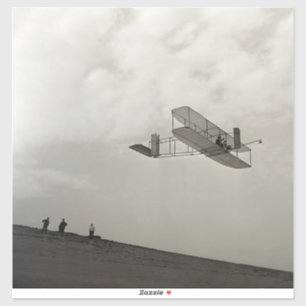 Pegatina Glider Test Flight Aviation Wright Brothers