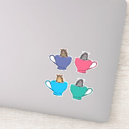 Pegatina Gliders de azúcar en tazas de té