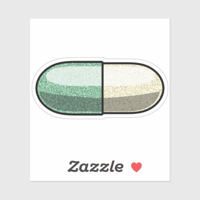 Pegatina Glitter Fluoxetine (Hoja)