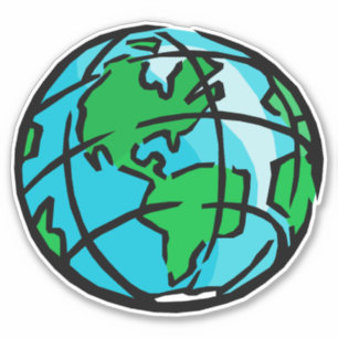 Pegatina Globe