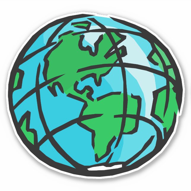 Pegatina Globe (Anverso)