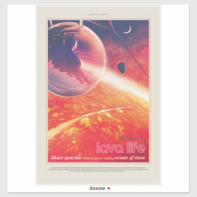 Pegatina Globo de aire caliente extremo sobre el paisaje vo (Hoja)