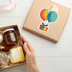 Pegatina Globos actuales de cumpleaños