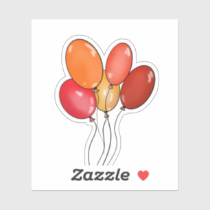 Pegatina Globos vibraciones felices