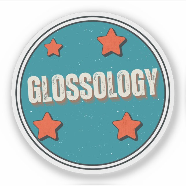 Pegatina Glosología (Anverso)