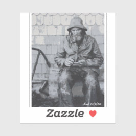 Pegatina Gloucester Fisherman mendigando sus nets