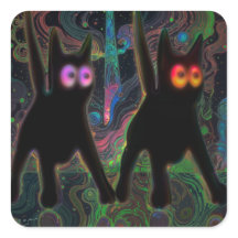 Pegatina GLOW CATS