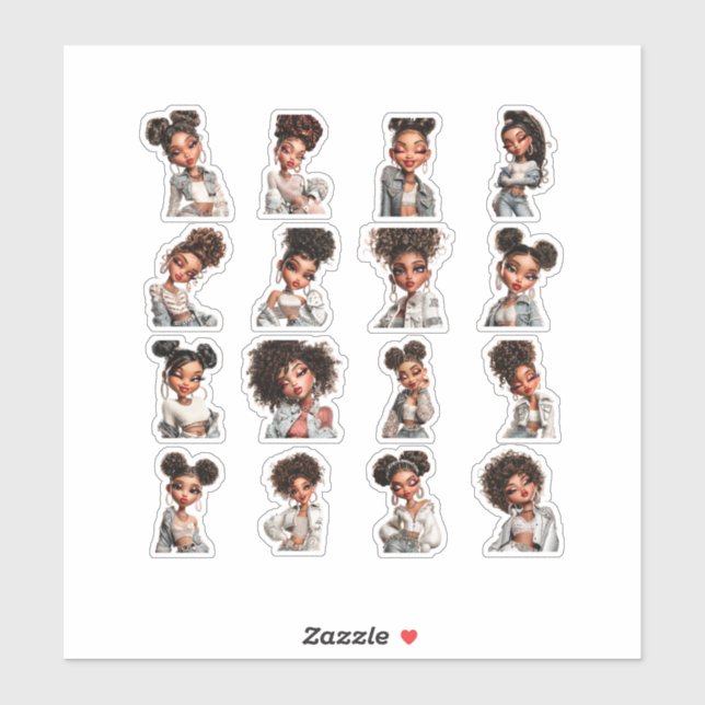 Pegatina Glow Getter 16 Editorial Stickers (Hoja)