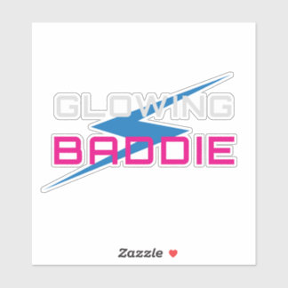 Pegatina Glowing Baddie Neon Aesthetic