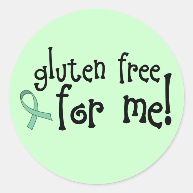 Pegatina Gluten Free Celiac (Anverso)