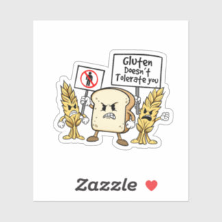 Pegatina Gluten Free Humor Sticker 