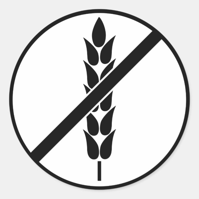 Pegatina Gluten Free Symbol (Anverso)