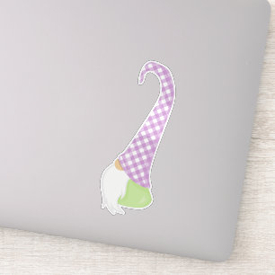 Pegatina Gnome Cute, Pequeño Gnome, Gnome Jardín, Gorra, Ba