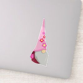 Pegatina Gnome de primavera, ganúes de jardín, nome de cuta