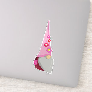 Pegatina Gnome de primavera, ganúes de jardín, nome de cuta