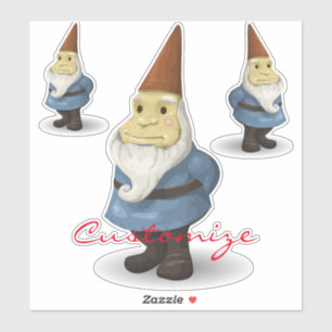 Pegatina Gnome Thunder_Cove de vacaciones de invierno