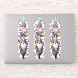 Pegatina Gnomes con gorras azules