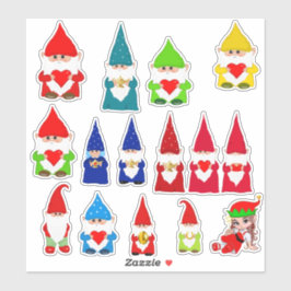 Pegatina Gnomes de Navidades diversos