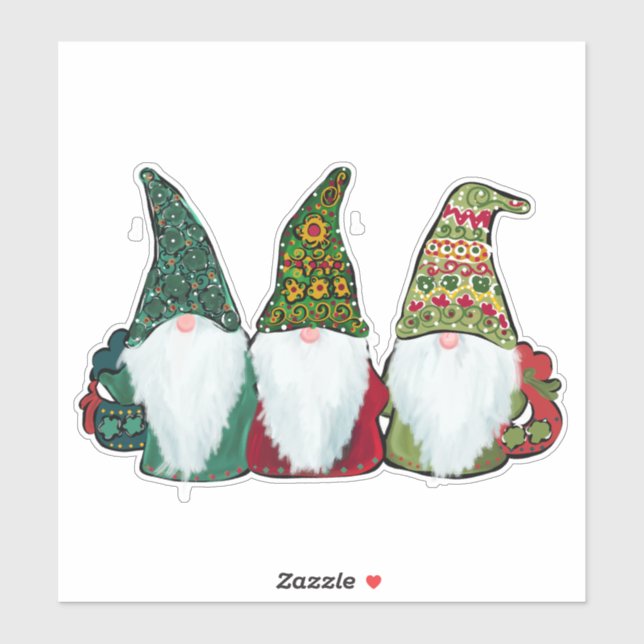 PEGATINA GNOMOS (Hoja)