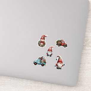 Pegatina Gnomos de Navidad