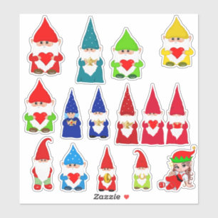Pegatina Gnomos de Navidad surtidos