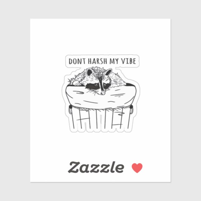 Pegatina Goblincore Dont Harsh My Vibe Classic (Hoja)