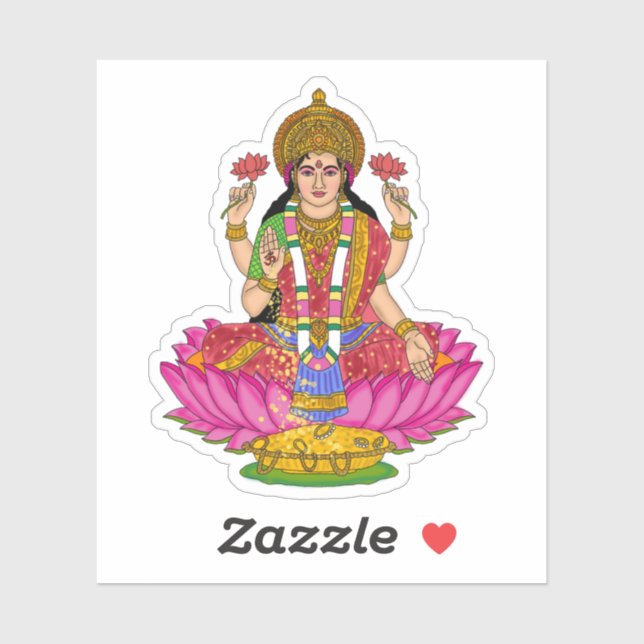 Pegatina Goddess Lakshmi Sticker Pack (Hoja)