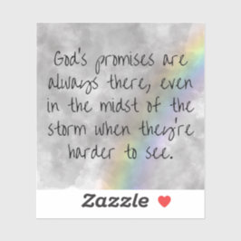 Pegatina God's Promises Sticker - Hope Through the Storm