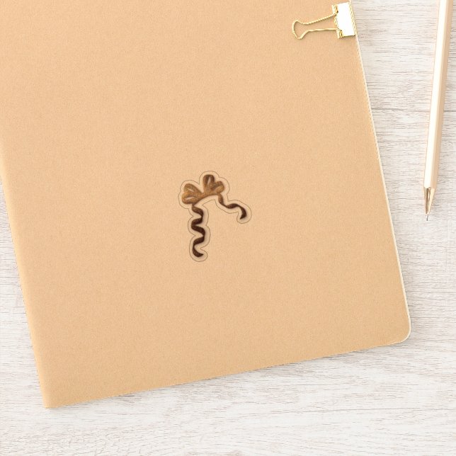 Pegatina Gold Bow (Cuaderno)