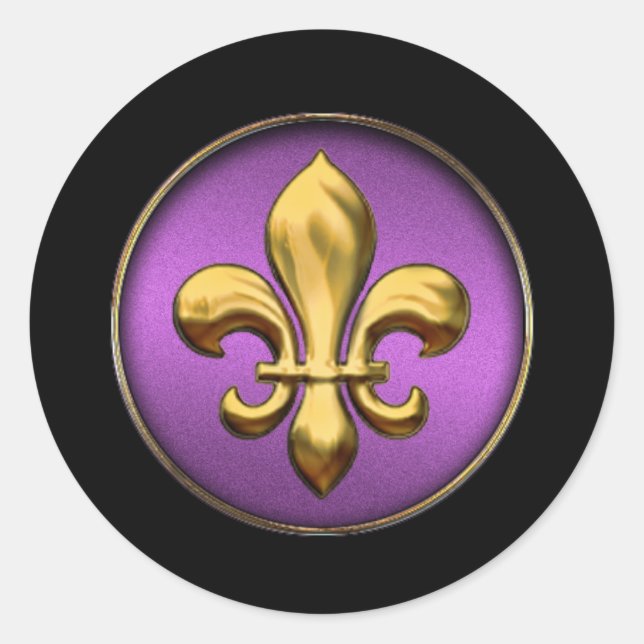 Pegatina Gold Fleur de Lis (Anverso)