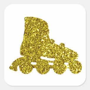 Pegatina Gold Inline Skate