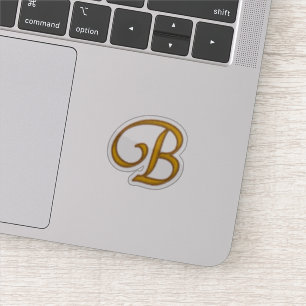 Pegatina Gold Luxury Monogram B