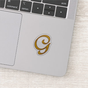 Pegatina Gold Luxury Monogram G